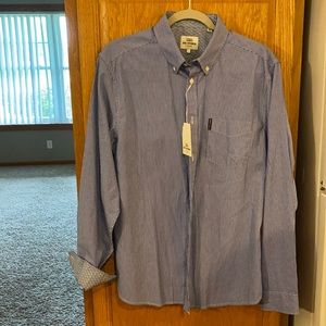 Ben Sherman Men L Long Sleeve Dress Shirt NWT
